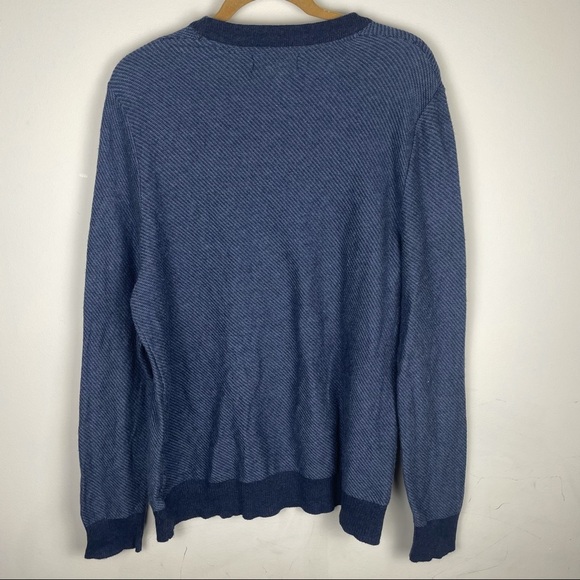 Frederik Anderson Copenhagen Navy Blue Crew Neck Sweater Size L - Picture 6 of 7